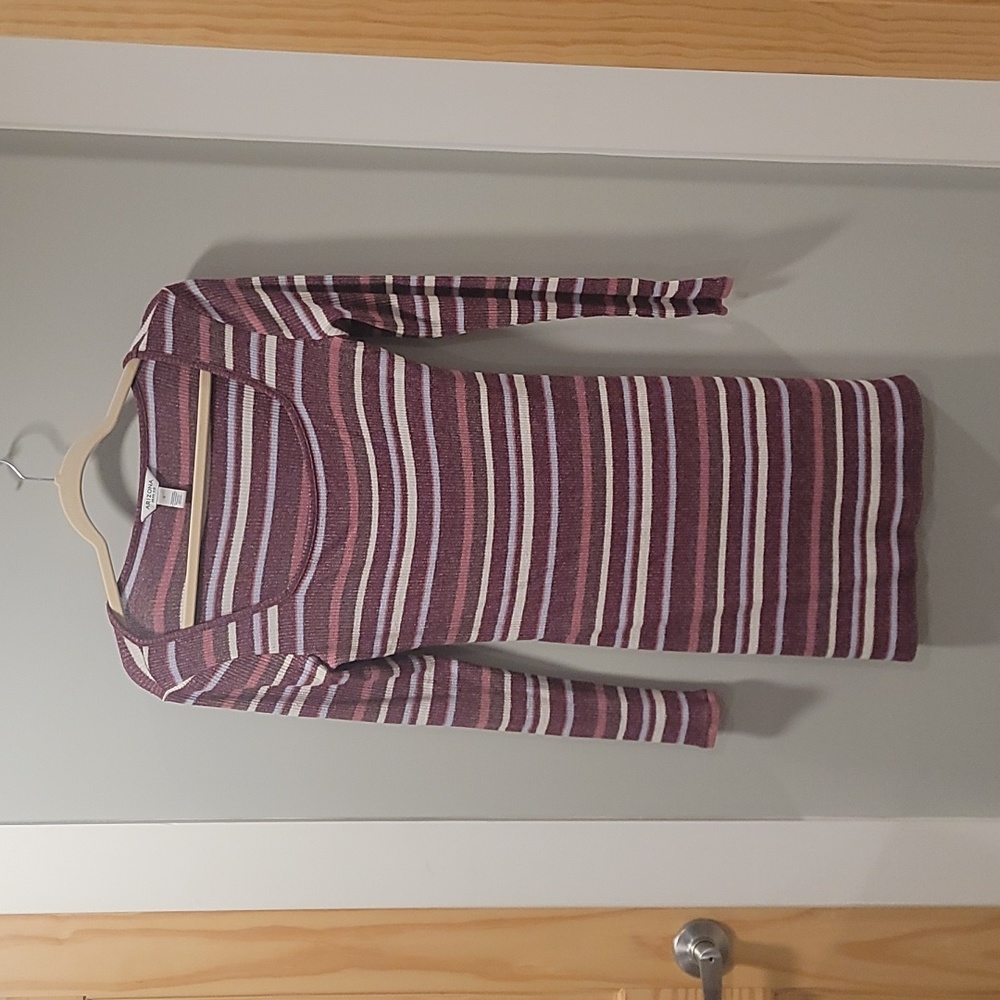 Small striped sweater dress